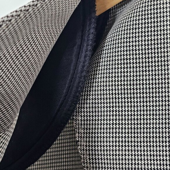 Vintage 90s Dress Danny & Nicole NY Women's Houndstooth Button-Front Blazer 16 - Picture 9 of 16